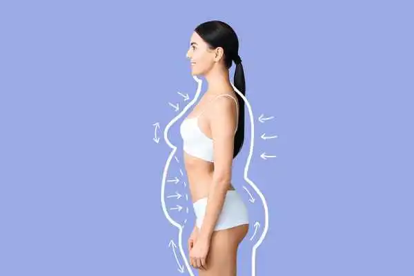image of woman experiencing fat reduction treatment Paisley