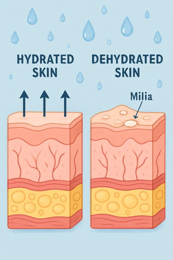 The importance of hydration and milia production Paisley