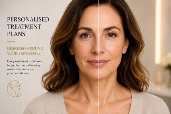 Before and after results of Collagen Lift Therapy Paisley